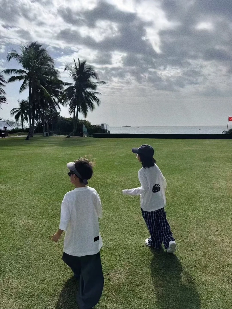 洋气字母宽松大版T恤25C077 格子裤25C074