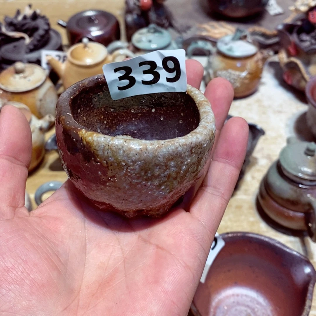 柴烧陶瓷杯子茶具
