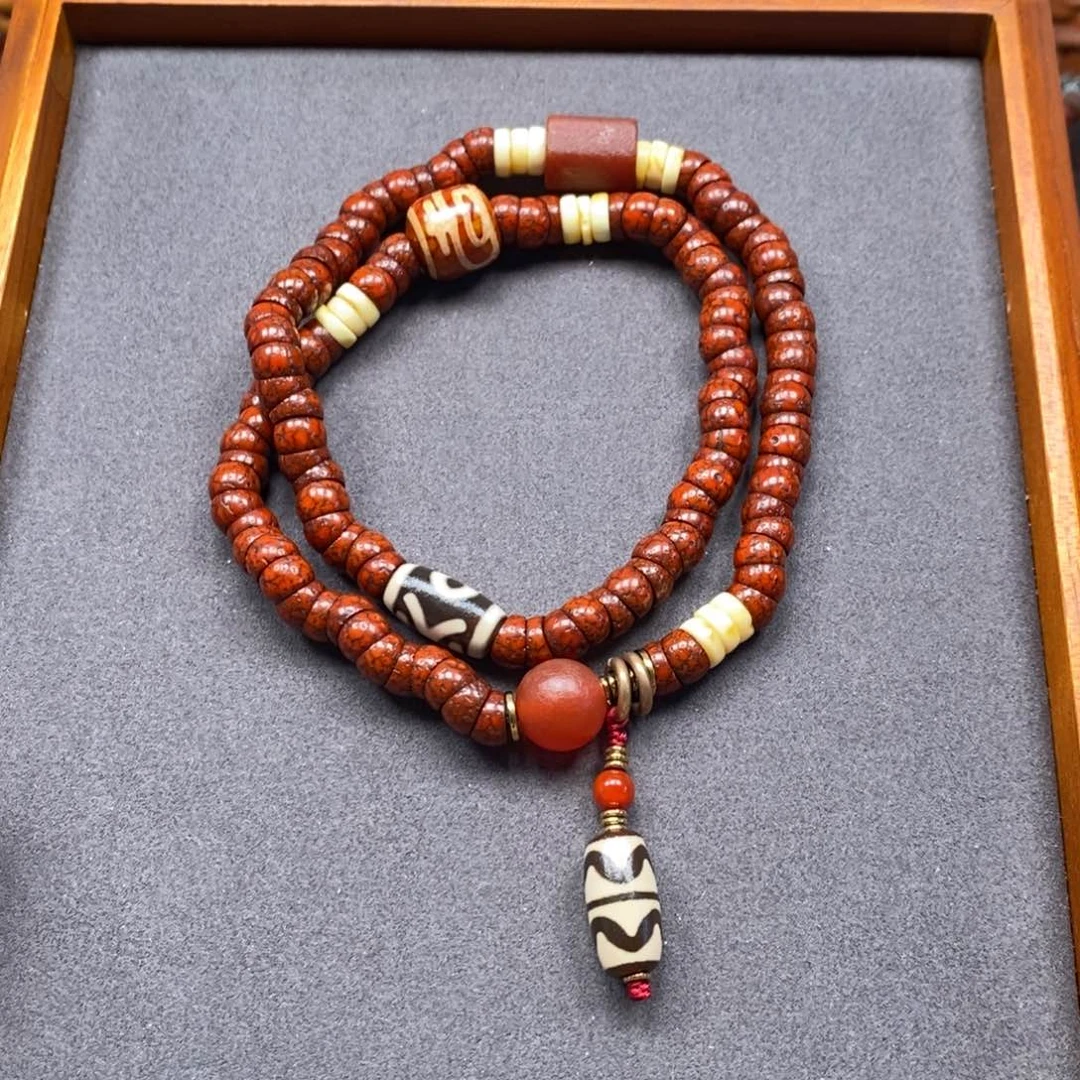 菩提把件未镶嵌星月大肠