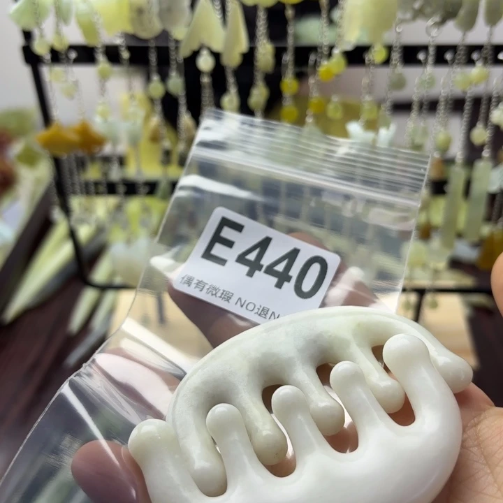 蛇纹石玉发饰合金洁****?