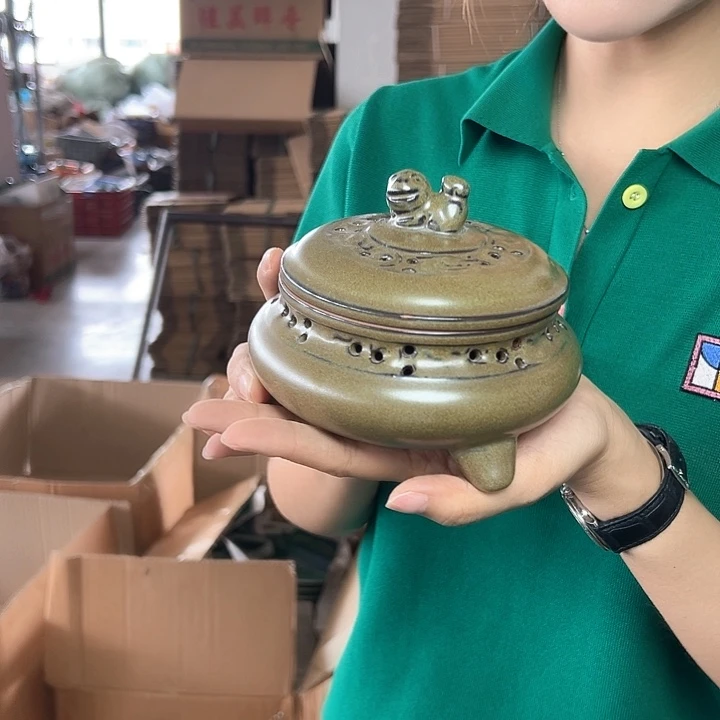 龙泉云间青瓷小米茶器