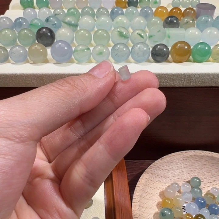 翡翠散珠天然缅甸翡翠A货4.3/5.5