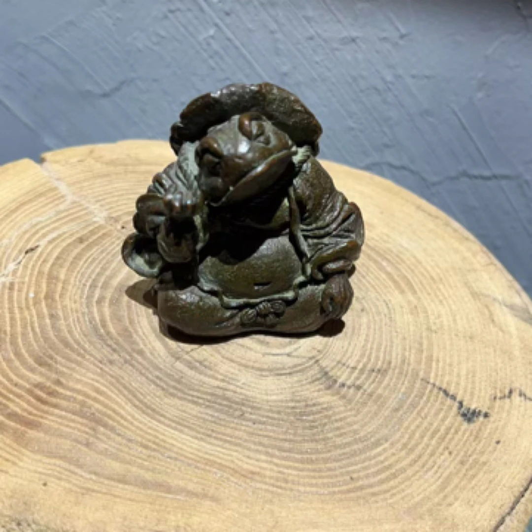 紫铜茶宠茶摆件复古摆件