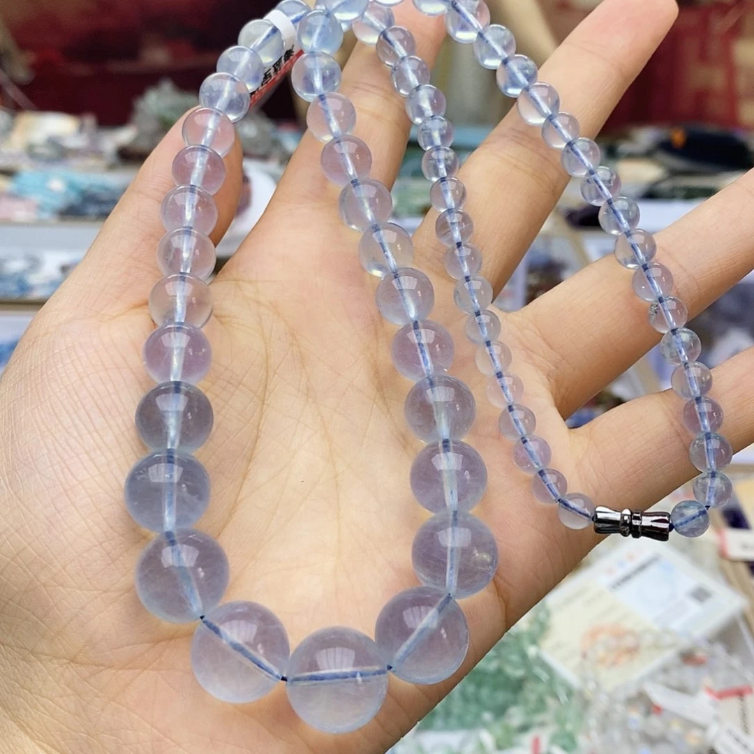 合成（培育）海蓝宝石未镶嵌J767 海蓝宝 塔链