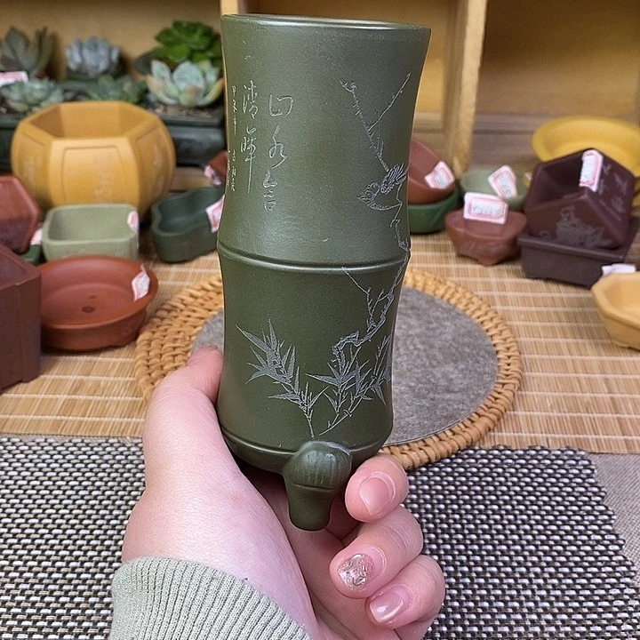 琉璃手工艺品宜兴紫砂精品花盆