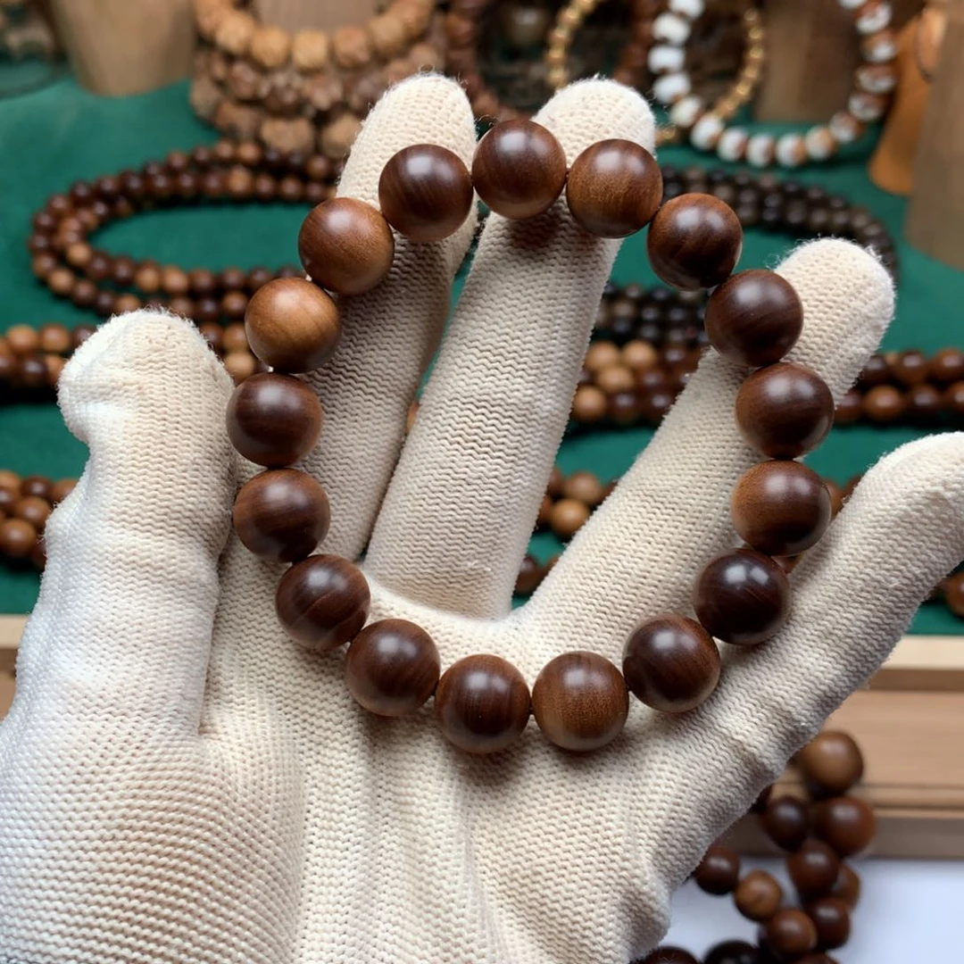 檀香木手串/手链老山檀香1.2沉水供奉料