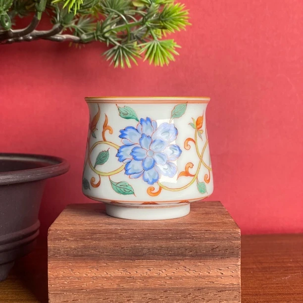 玲珑集 四彩牡丹主人杯 LL303