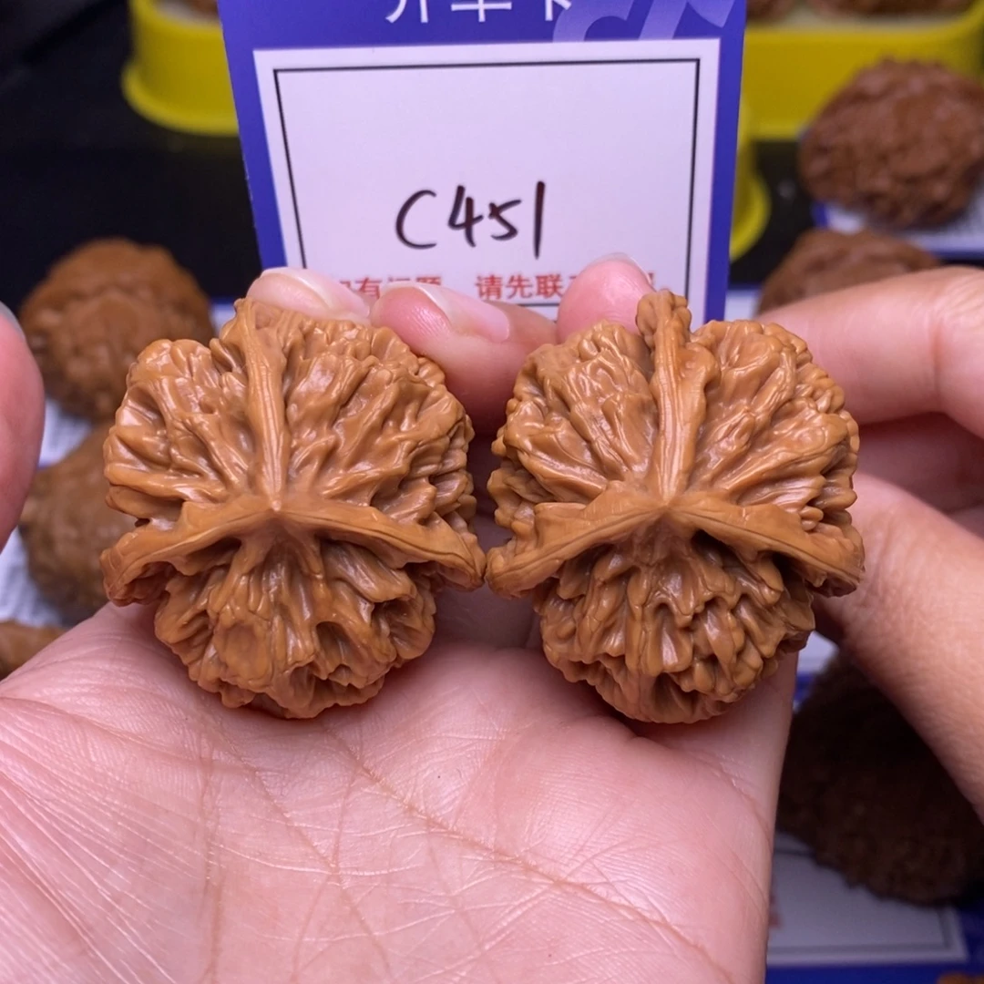 把件文玩核桃41帝王丁字三棱c451