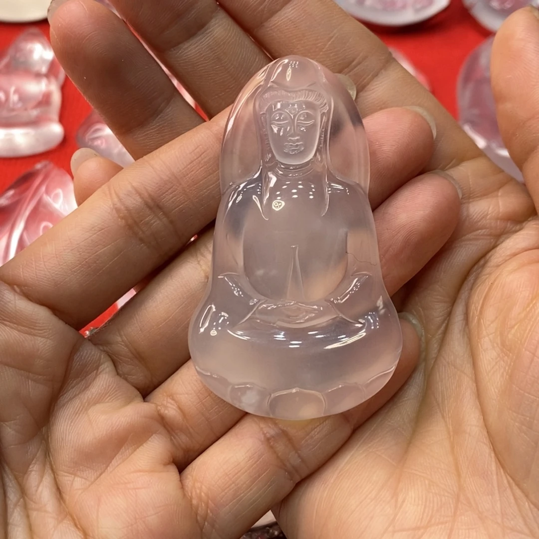 由***，石英质玉未镶嵌吊坠