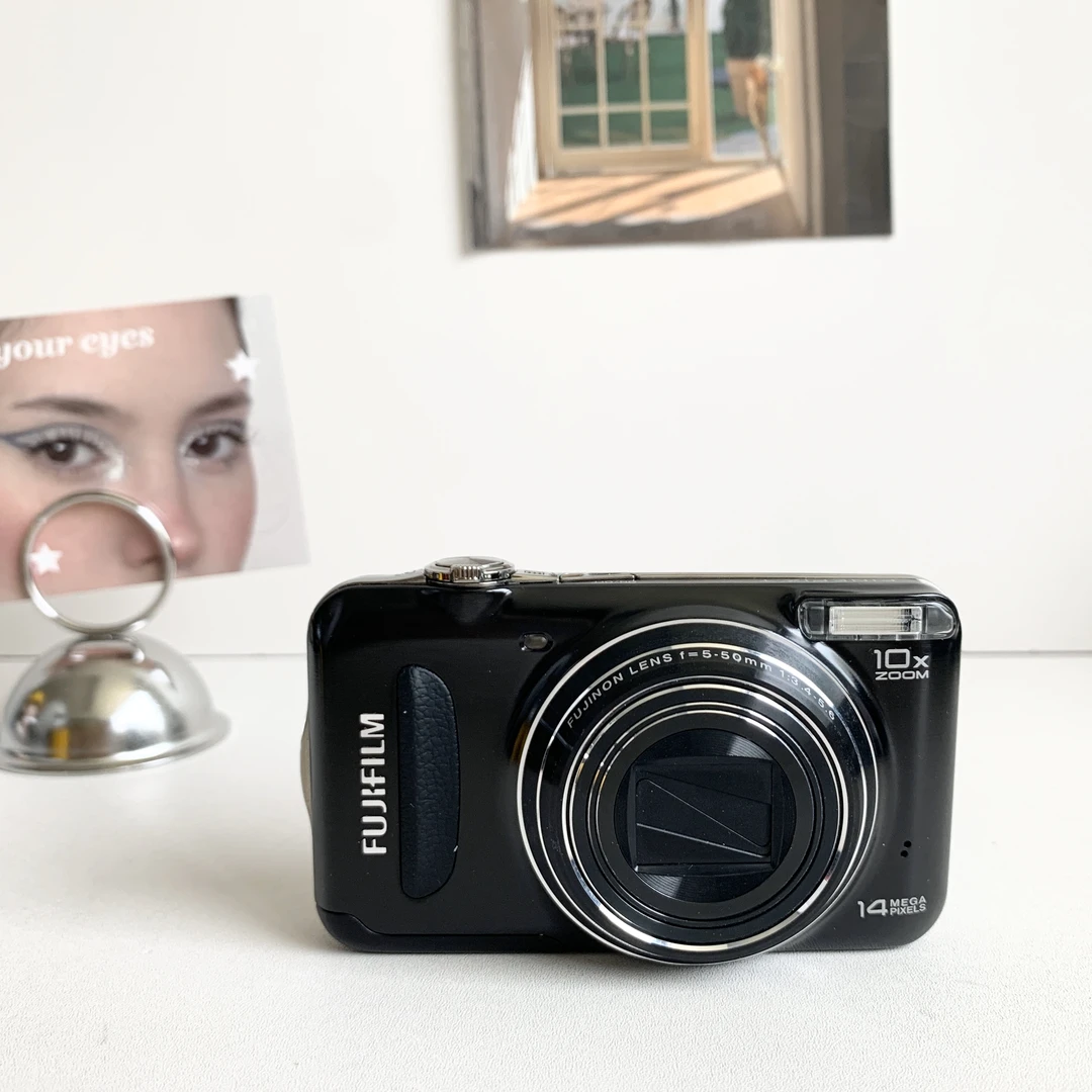 95新 Fujifilm/富士 T205黑色 1400万像素10倍长焦 复古胶片冷白