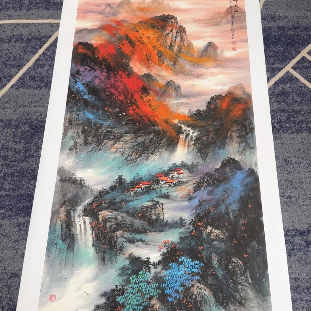 国画国画作品山水花鸟