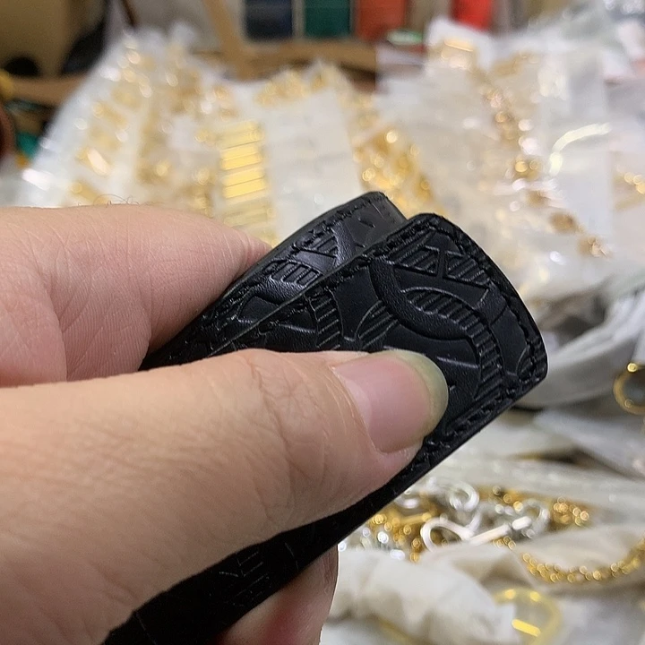 无纺布头层牛皮皮带1条