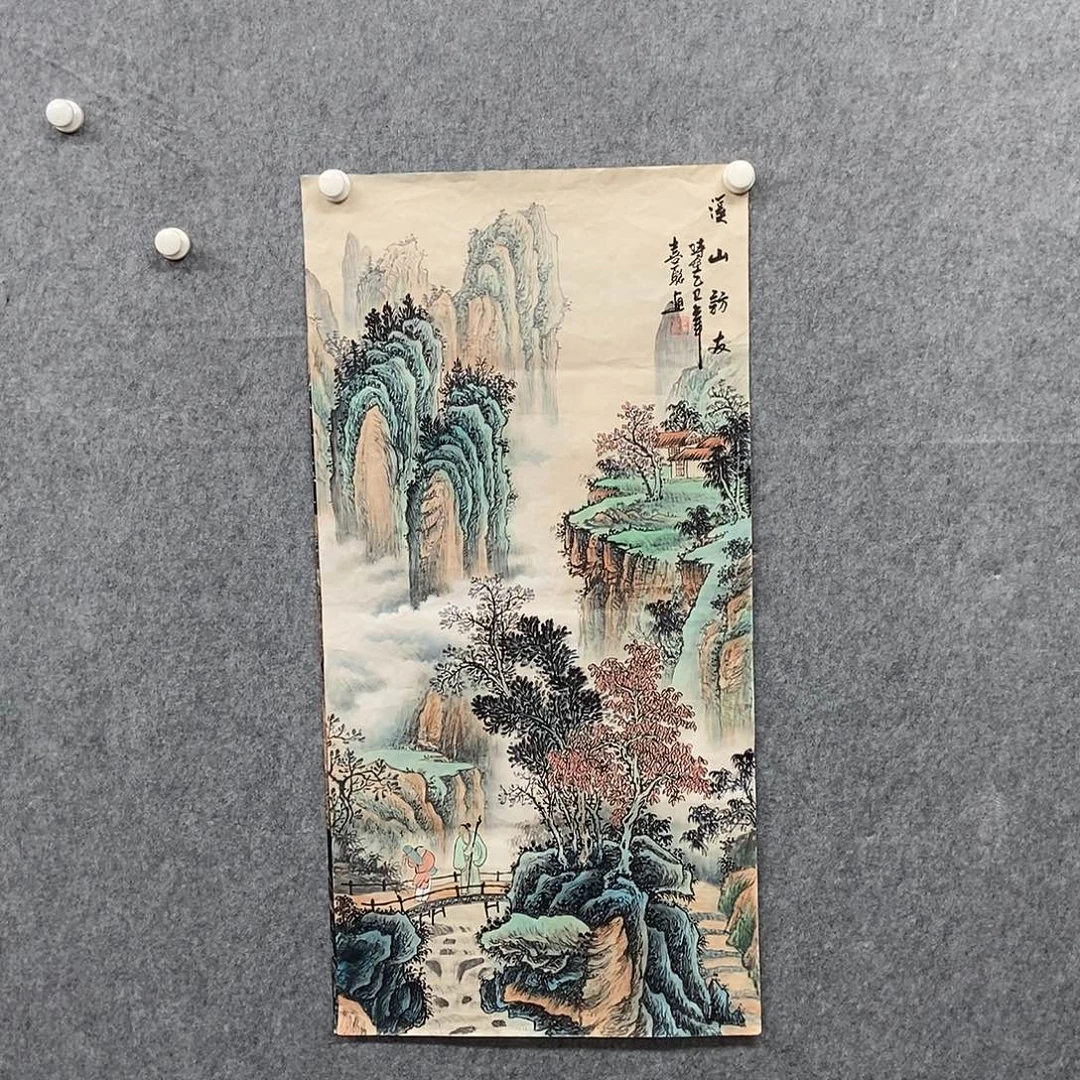 国画三尺仿古一副