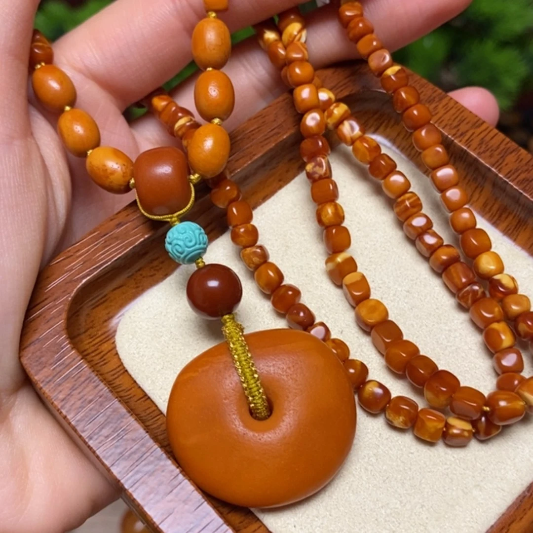 【闪购商品】蜜蜡颈饰未镶嵌项链