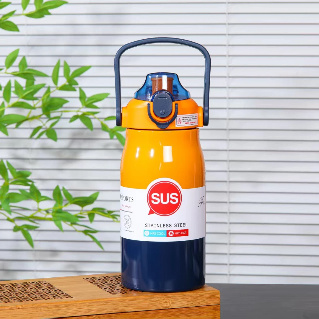 大容量高颜值1000毫升男女便携手提户外运动保温水杯