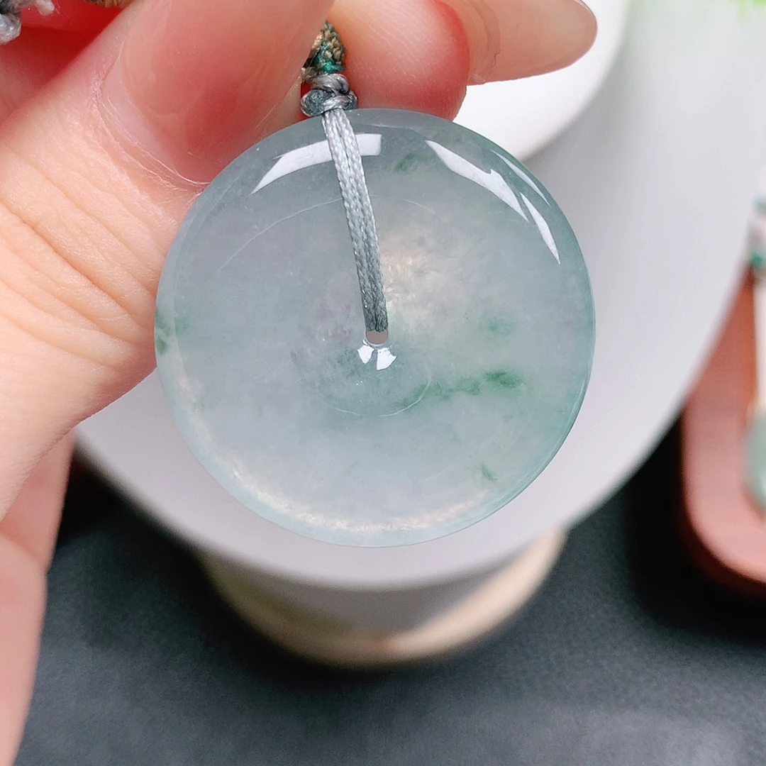 颈饰未镶嵌翡翠平安30.4-5.8