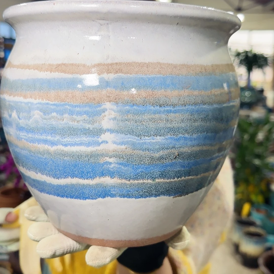 紫砂花盆高20口20