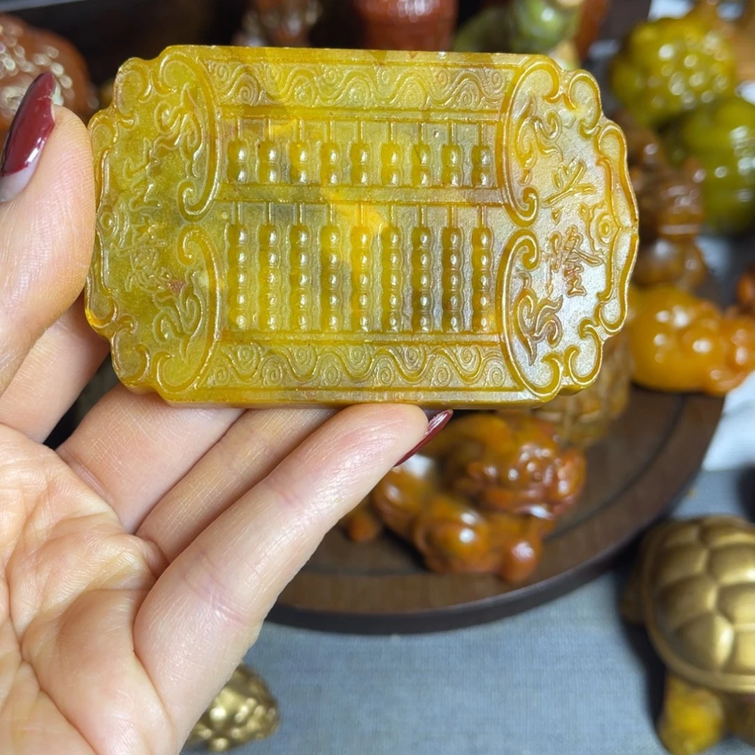 蛇纹石玉合金颈饰