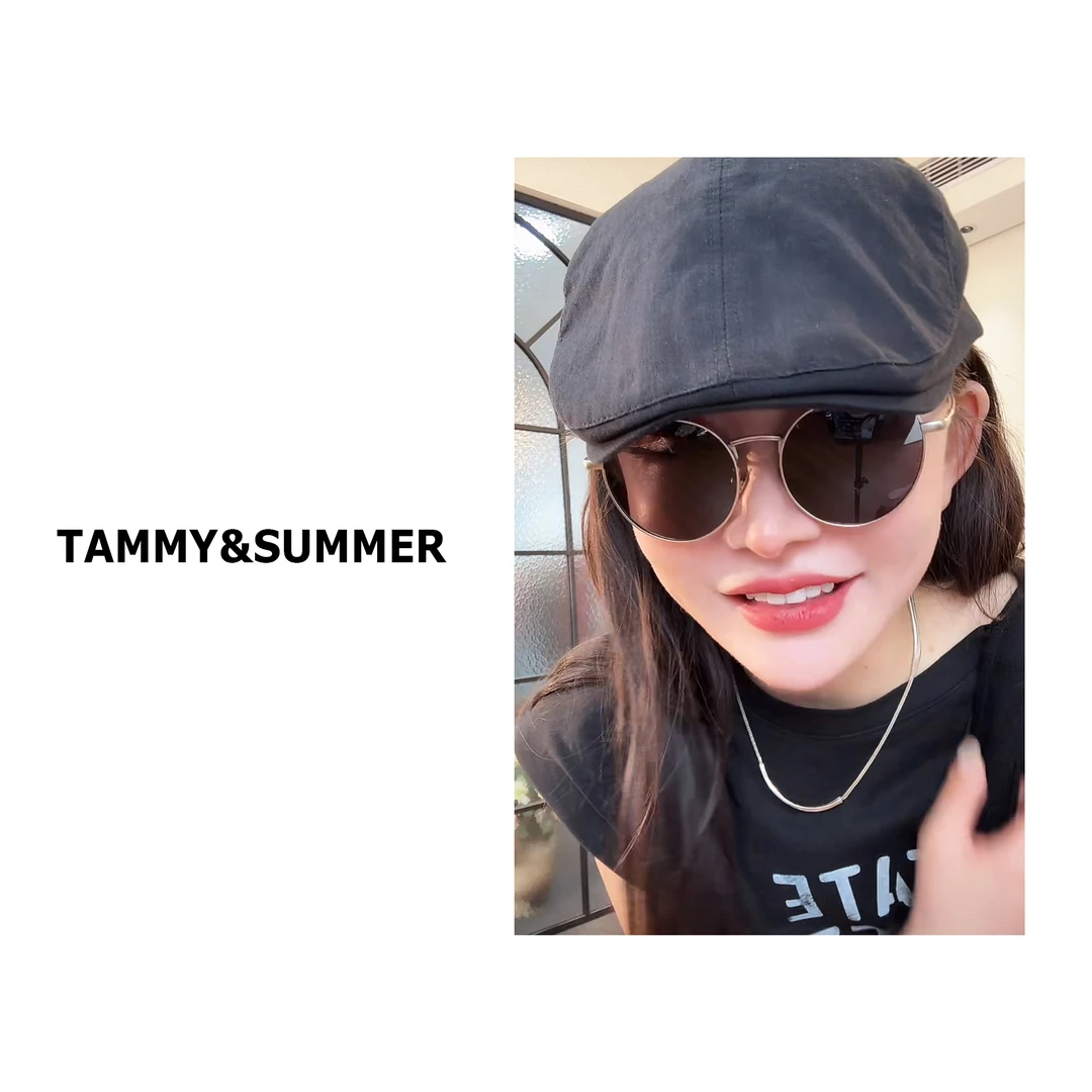 非金属羽毛婚庆饰品 【Tammy&Summer】时尚个性圆形韩版眼镜256001
