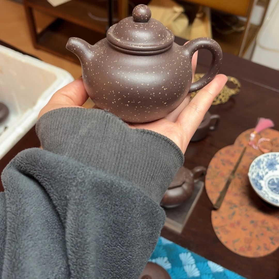 杰***子紫砂茶壶铺砂掇球