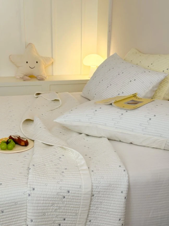 【花溪家韩式全新繁星记】松弛感轻奢简约莫代尔床盖 双面清爽凉感