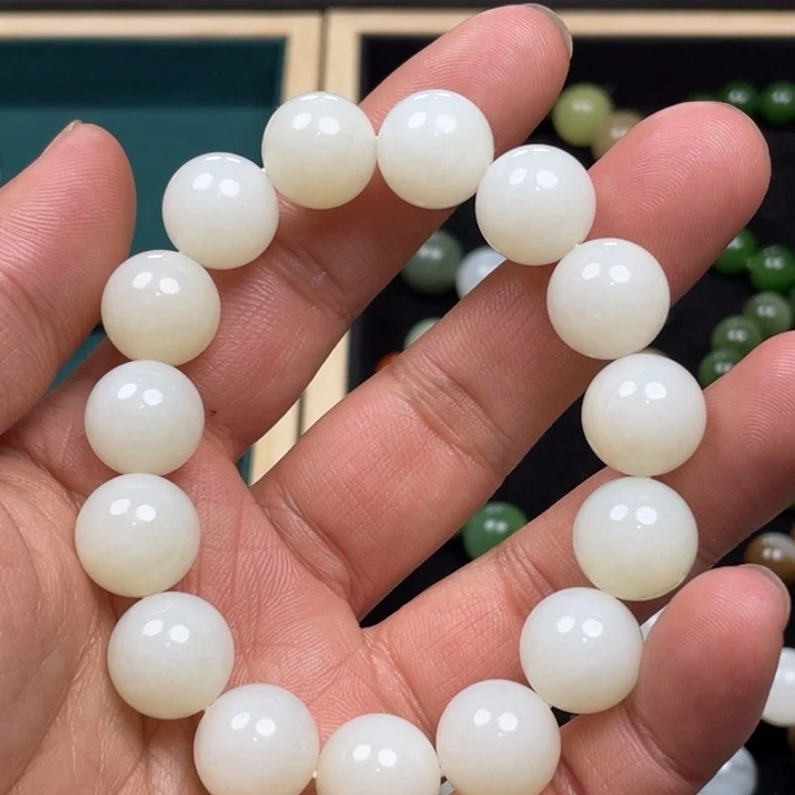 和田玉手串未镶嵌