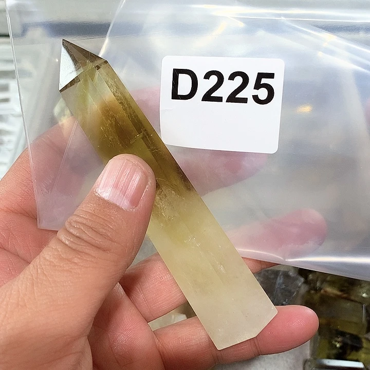 黄晶天然水晶柱子D225未镶嵌c****9