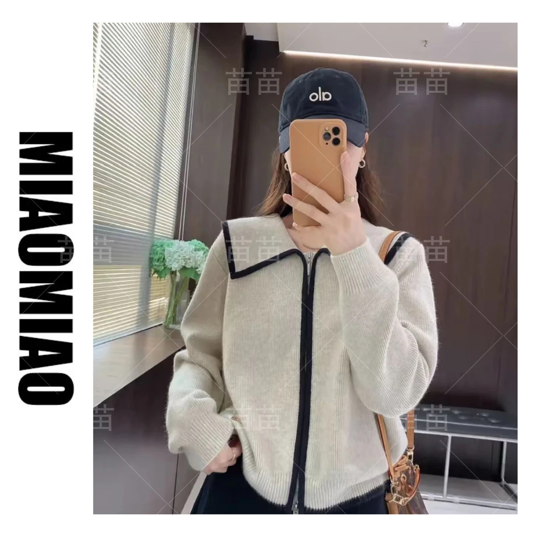 【大码】5035针织大码秋季女长袖韩系毛针织衫网红时尚百搭女装翻领