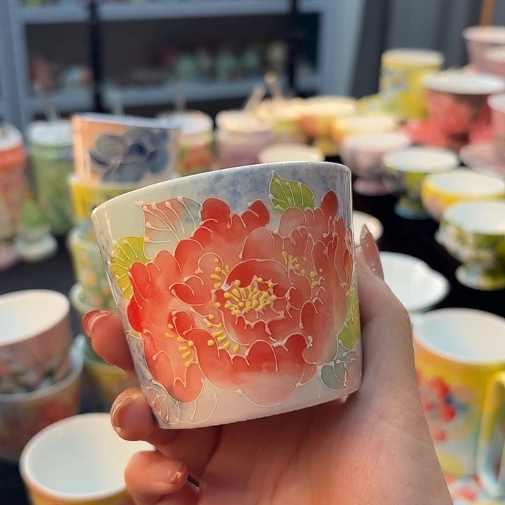 杯景德镇釉下五彩手绘