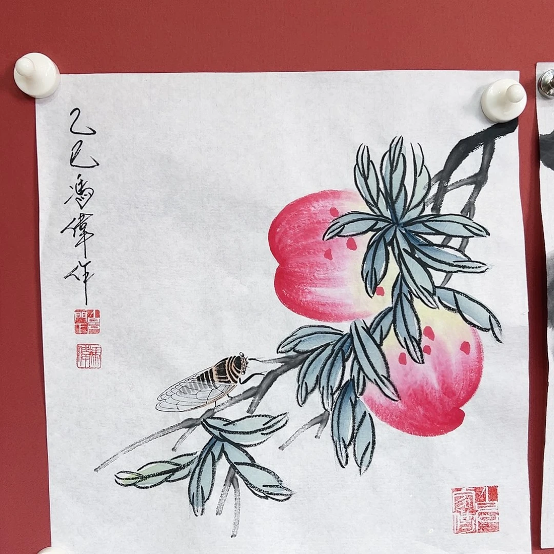 国画冯伟老师亲笔手绘国画作品慧