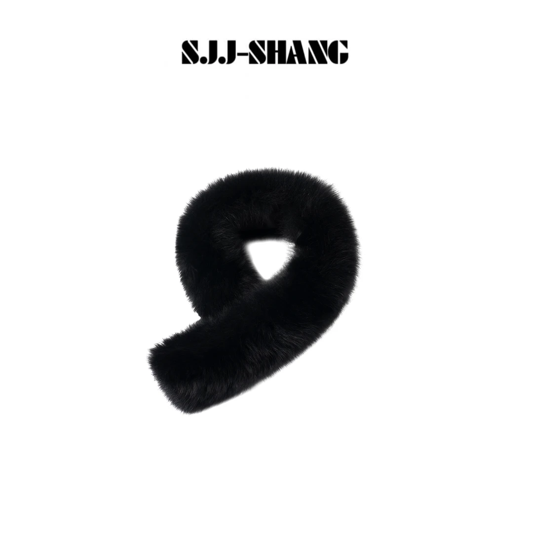 SJJ-SHANG【暖狐】芬兰进口saga狐狸毛轻奢感保暖舒适围巾q136181p