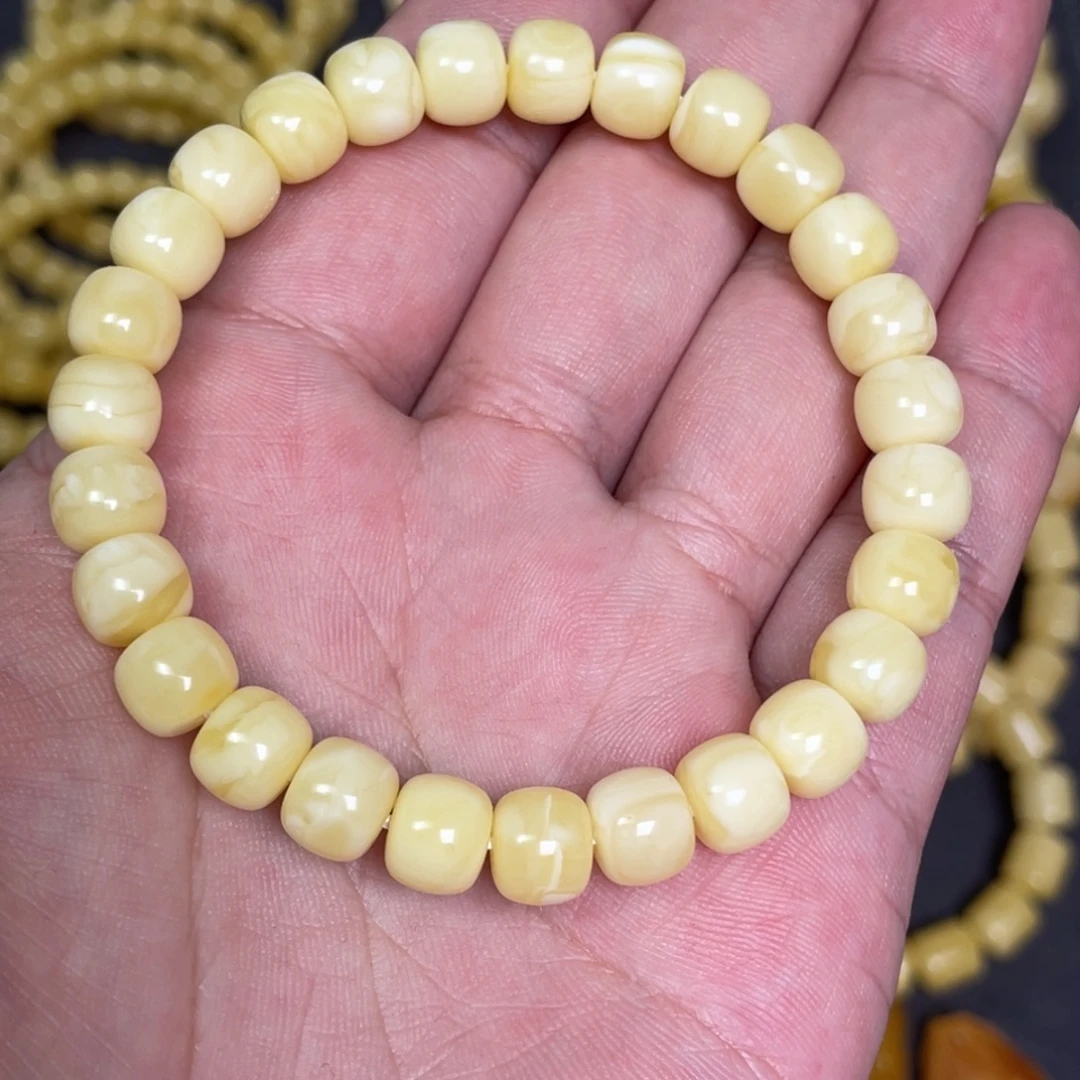 蜜蜡未镶嵌裸石蜜蜡手串8.5mm