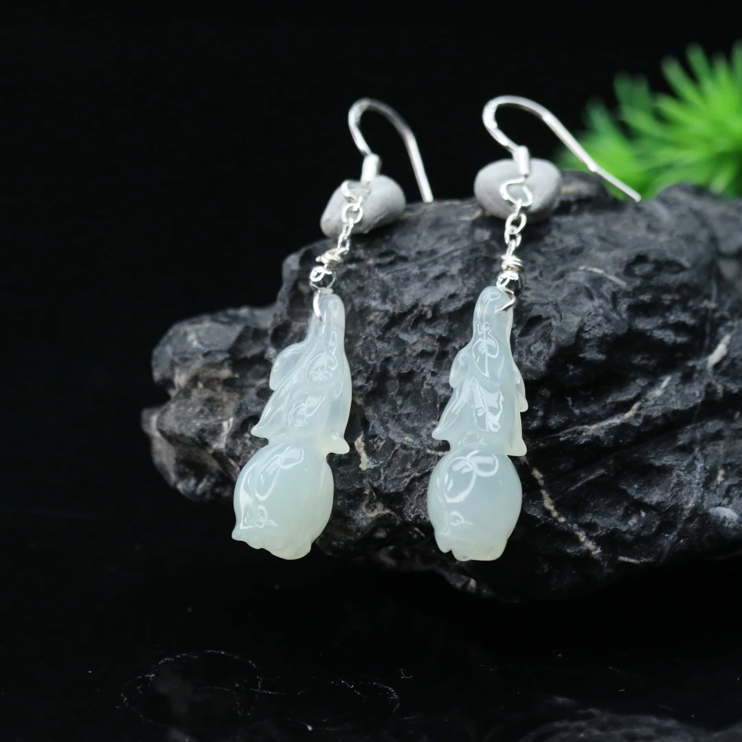 FC29天然缅甸翡翠A货S925耳饰/900016/保利厦门拍卖