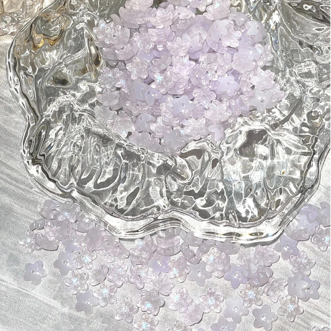 【琉璃小花花配件专场常】琉璃珠手工diy散珠手作玻璃珠