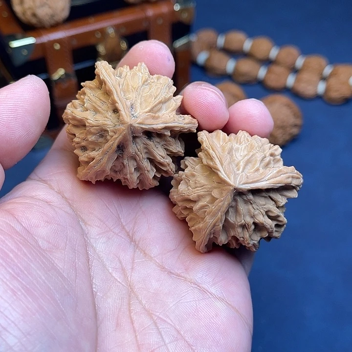 把件文玩核桃40盘山三棱019