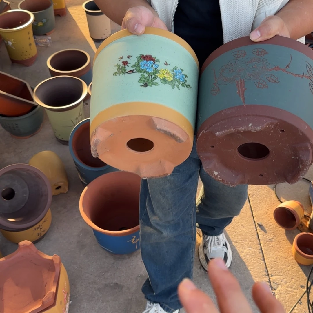 紫砂花盆瑕疵和瑕疵