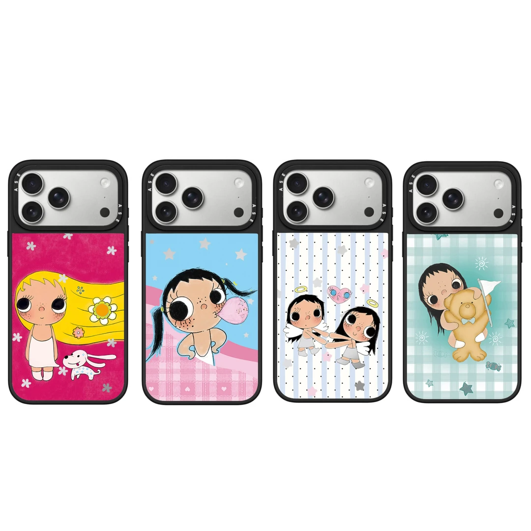 【高版磨砂黑边】小玉女孩系列苹果手机壳iPhone11/17防摔