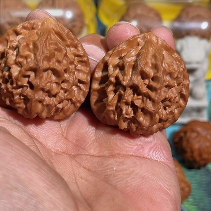 平***乐文玩核桃把件龙林40