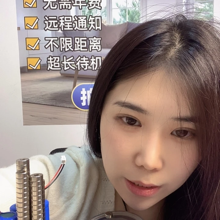 烟***报警器双天线双电池不带录音3个+3个双天线不带录音芯片