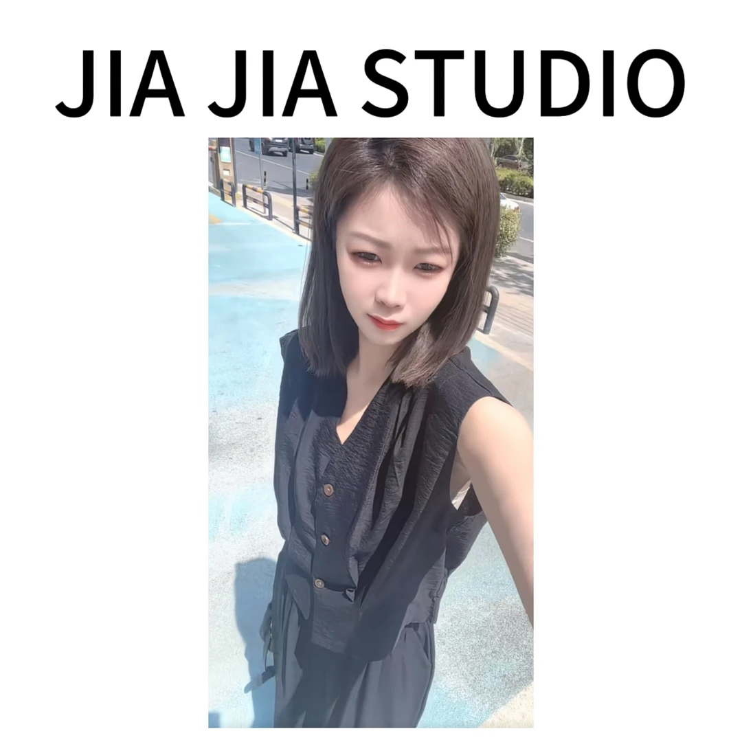 嘉嘉推荐#888【夏款】法式复古气质简约褶皱马甲