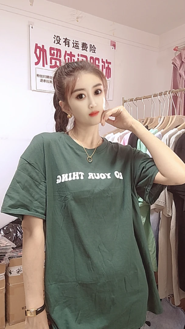 外贸休闲大版T恤030