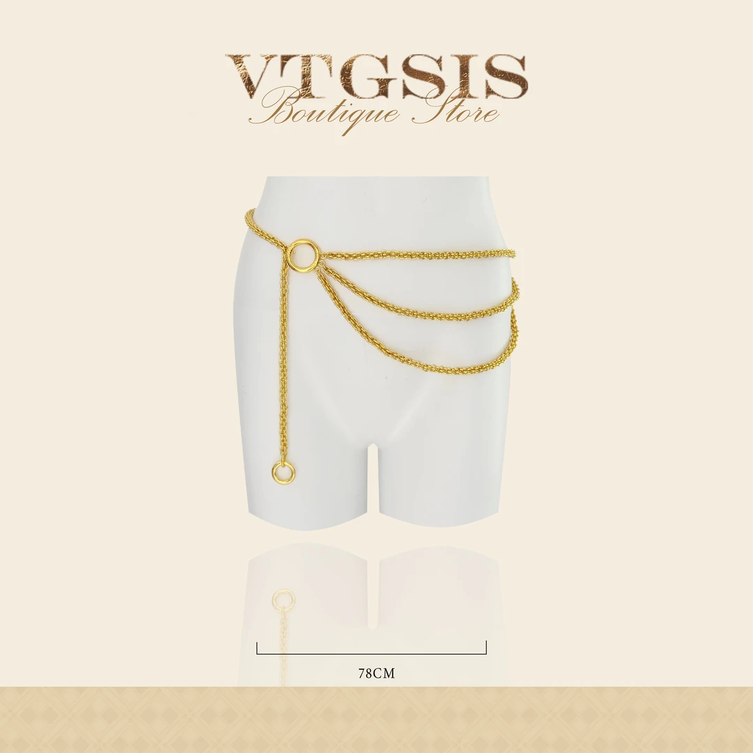 VINTAGE SISTER 4019【VTGSIS 推荐】毕加索多层腰链气质百搭女士