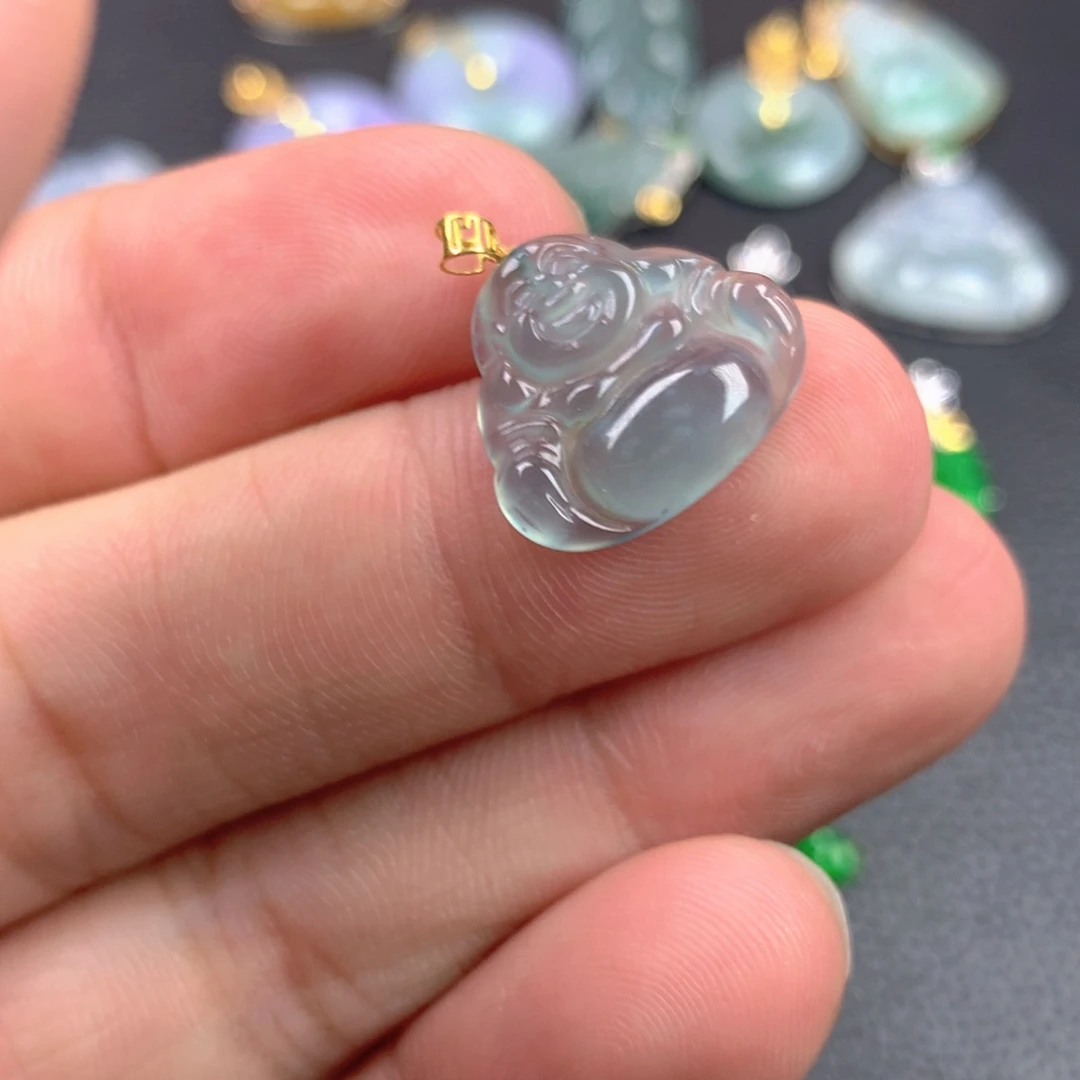 【闪购商品】翡翠18K金镶嵌颈饰翡翠