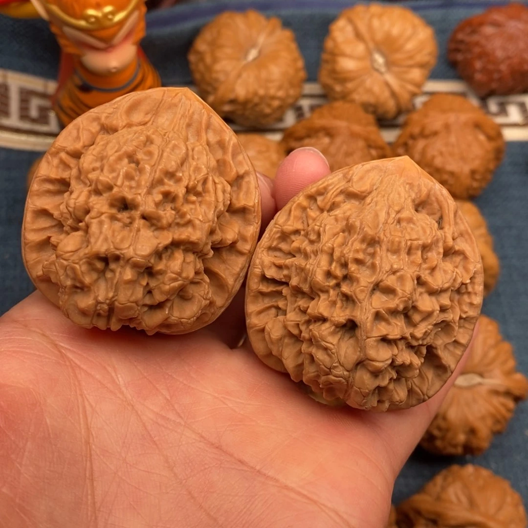 文玩核桃把件43官帽