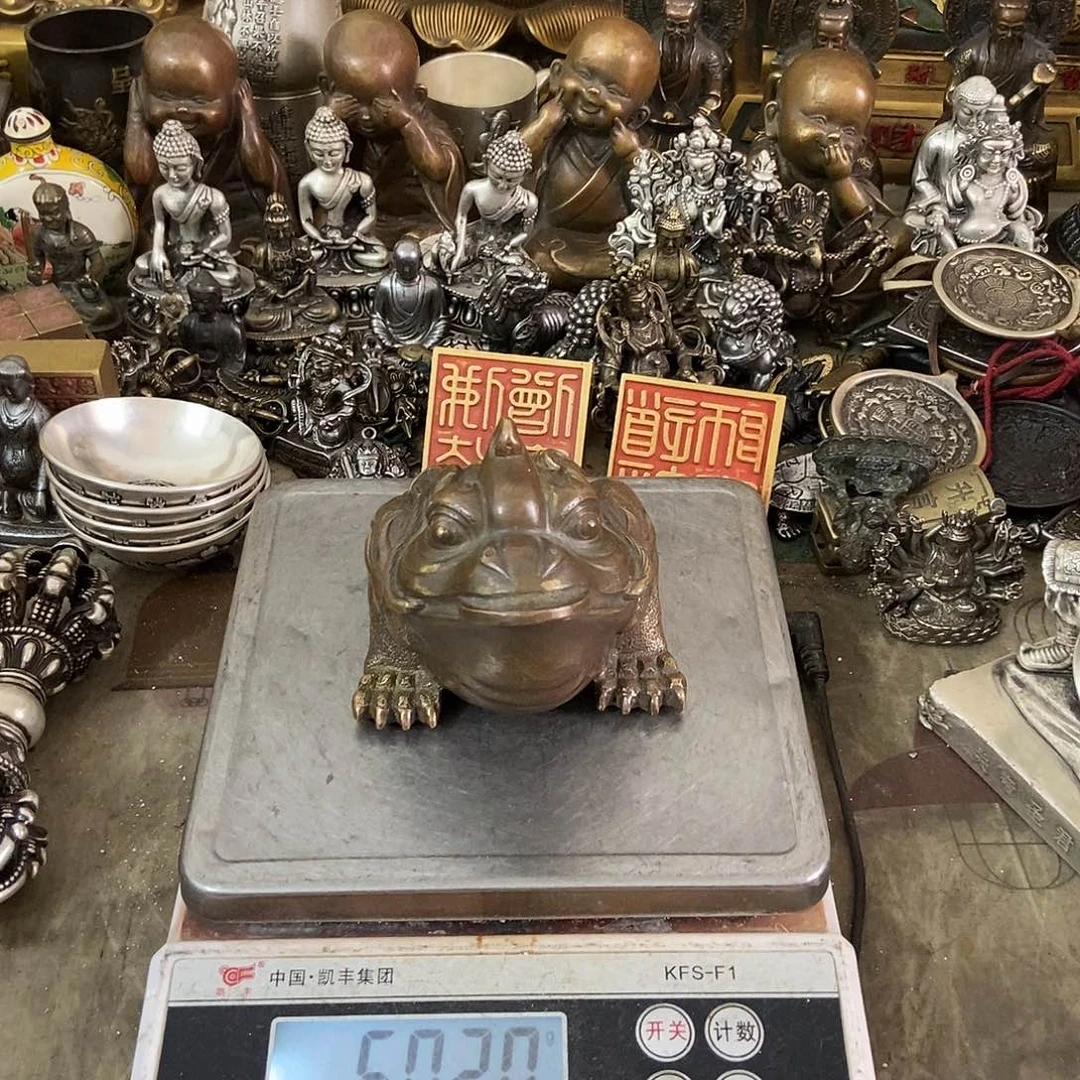 红铜摆件老杨黄铜摆件