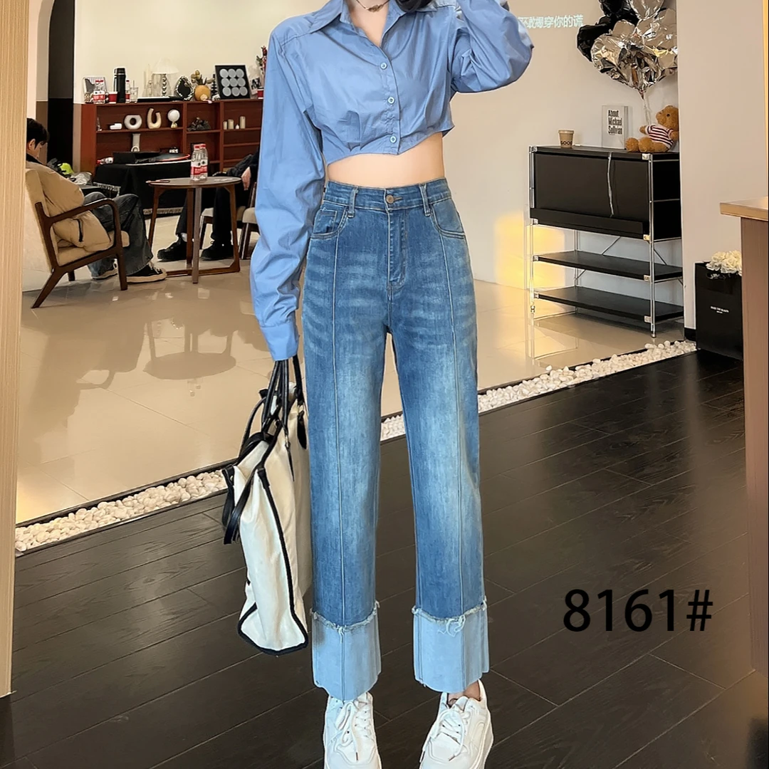 春季新款直腿瘦瘦牛仔裤（裤长94左右）