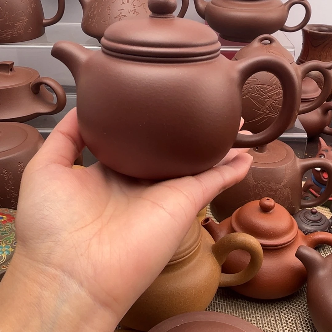 茶壶紫砂原矿紫泥匏尊