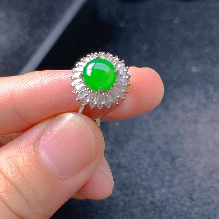 翡翠银S925镶嵌颈饰