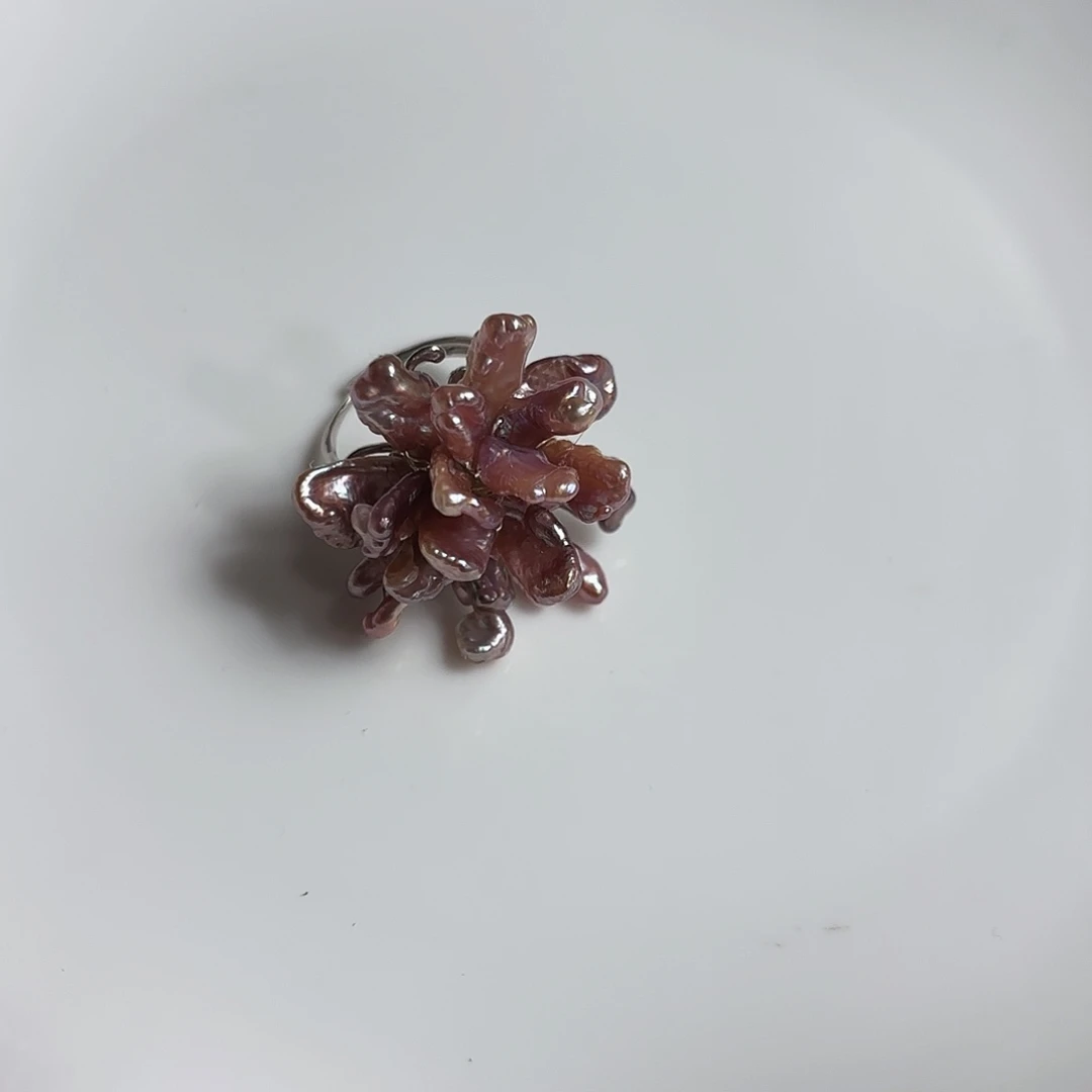 醋酸铜合金琵琶戒指