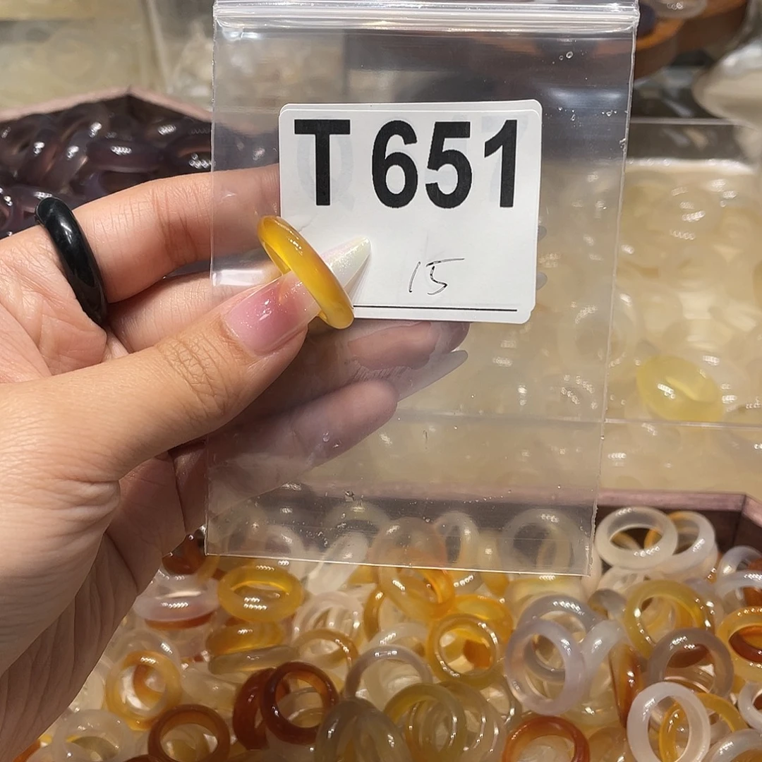玛瑙/玉髓未镶嵌戒指651